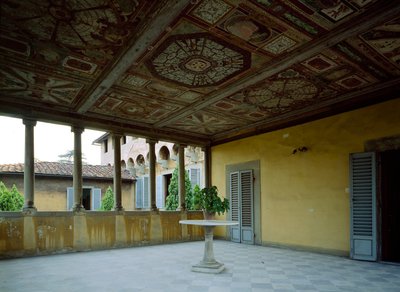 Interior View of the Loggia, Villa Medicea di Careggi by Giuliano Giamberti da Sangallo